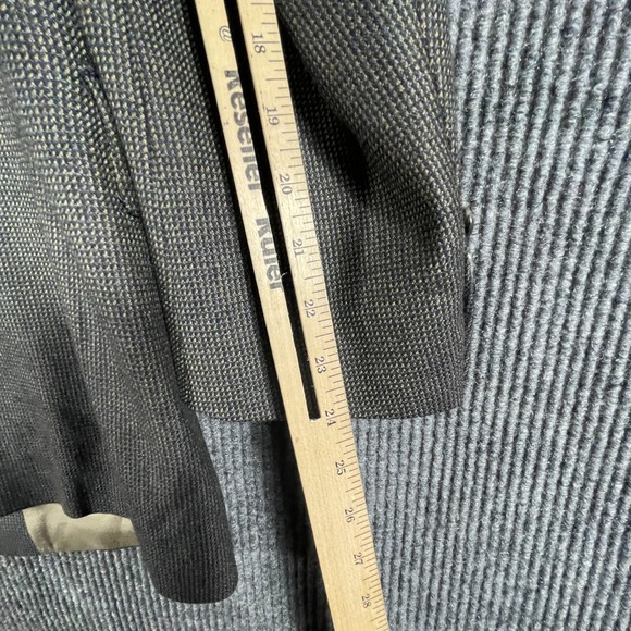 Hart Schaffner Marx Jacket Mens 42‎ R Gray Wool Blazer Sports Coat Wedding Retro - Picture 15 of 15